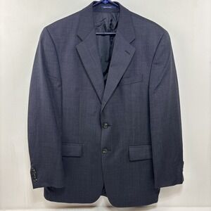 Chaps Ralph Lauren Men's Navy‎ Blazer Suit Jacket Size 40R Wool Cashmere Blend